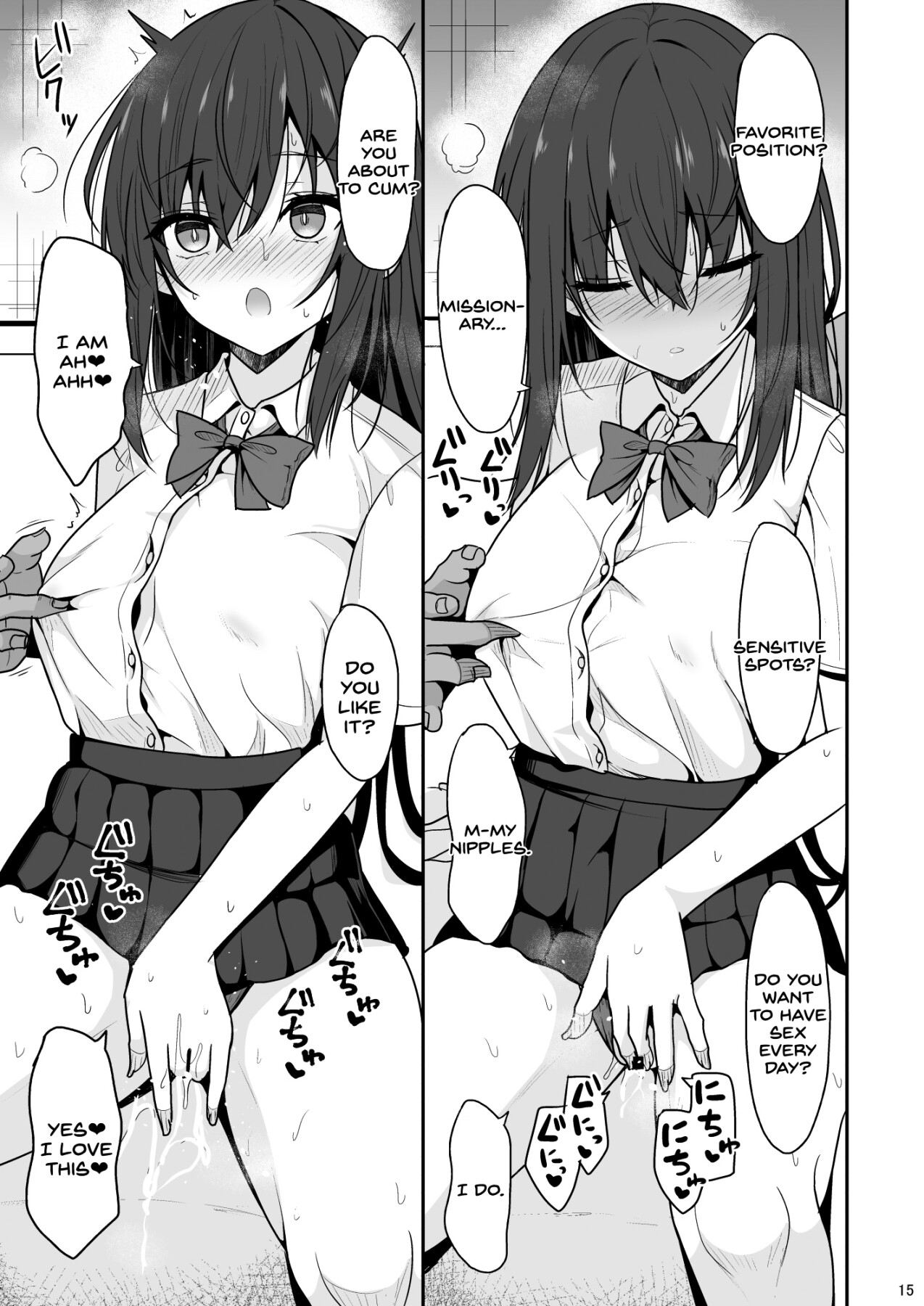 Hentai Manga Comic-A Quiet Girlfriend Becomes a Dirty Little Schoolgirl Who Loves Sex While On a AV Shoot-Read-14